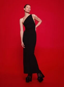 The Nadina Maxi Dress In Black 8 The Nadina Maxi Dress In Black -Solace Dress Shop 220120 SolaceLondon FW22 02 032 v2