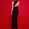 The Monique Maxi Dress In Black -Solace Dress Shop 220120 SolaceLondon FW22 05 047 v2