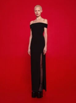 The Martina Maxi Dress In Black -Solace Dress Shop 220120 SolaceLondon FW22 06 007 v1