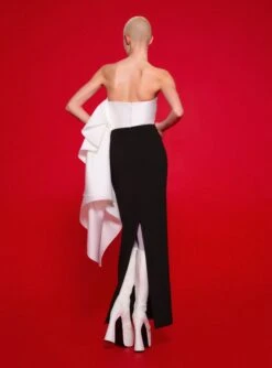 The Milena Maxi Dress In Cream & Black -Solace Dress Shop 220120 SolaceLondon FW22 18 039 v1