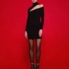 The Rowan Mini Dress In Black 1 The Rowan Mini Dress In Black -Solace Dress Shop 220120 SolaceLondon FW22 21 015 v1