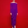 The Lotus Midaxi Dress In Purple -Solace Dress Shop 220120 SolaceLondon FW22 22 037 v1