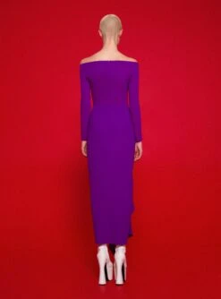 The Lotus Midaxi Dress In Purple 7 The Lotus Midaxi Dress In Purple -Solace Dress Shop 220120 SolaceLondon FW22 22 064 v1