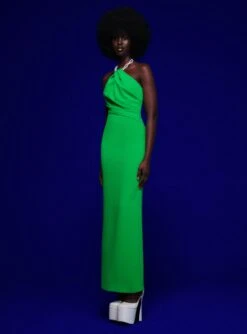 The Riva Maxi Dress In Green -Solace Dress Shop 220121 SolaceLondon FW22 27 017 v1