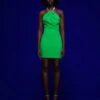 The Kami Mini Dress In Green -Solace Dress Shop 220121 SolaceLondon FW22 28 003 v1