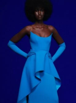 The Omara Maxi Dress In Azure -Solace Dress Shop 220121 SolaceLondon FW22 40 053 v1