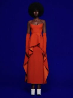 The Omara Maxi Dress In Copper -Solace Dress Shop 220121 SolaceLondon FW22 41 015 v1