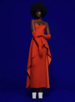 The Omara Maxi Dress In Copper