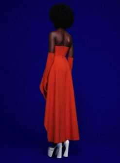 The Omara Maxi Dress In Copper -Solace Dress Shop 220121 SolaceLondon FW22 41 032 v1