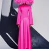 The Storm Maxi Dress In Hot Pink 2 The Storm Maxi Dress In Hot Pink -Solace Dress Shop 220210 SolaceLondon SS22 06 068 v1