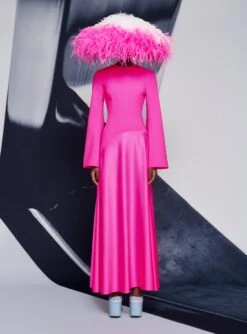 The Storm Maxi Dress In Hot Pink