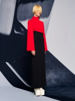 The Lia Maxi Dress In Red & Black -Solace Dress Shop 220210 SolaceLondon SS22 09 009 v1