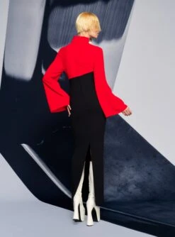 The Lia Maxi Dress In Red & Black -Solace Dress Shop 220210 SolaceLondon SS22 09 101 v1