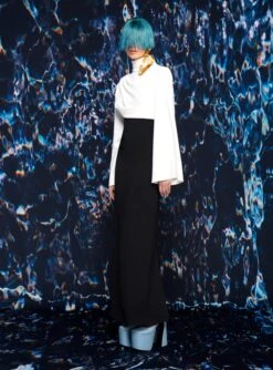 The Lia Maxi Dress In Cream & Black -Solace Dress Shop 220210 SolaceLondon SS22 12 021 v1