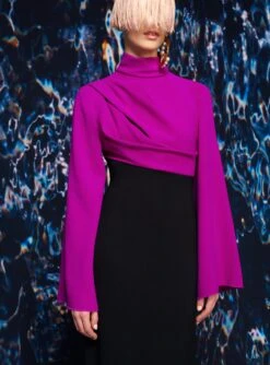 The Lia Maxi Dress In Purple & Black