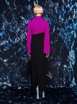 The Lia Maxi Dress In Purple & Black -Solace Dress Shop 220210 SolaceLondon SS22 17 086 v1