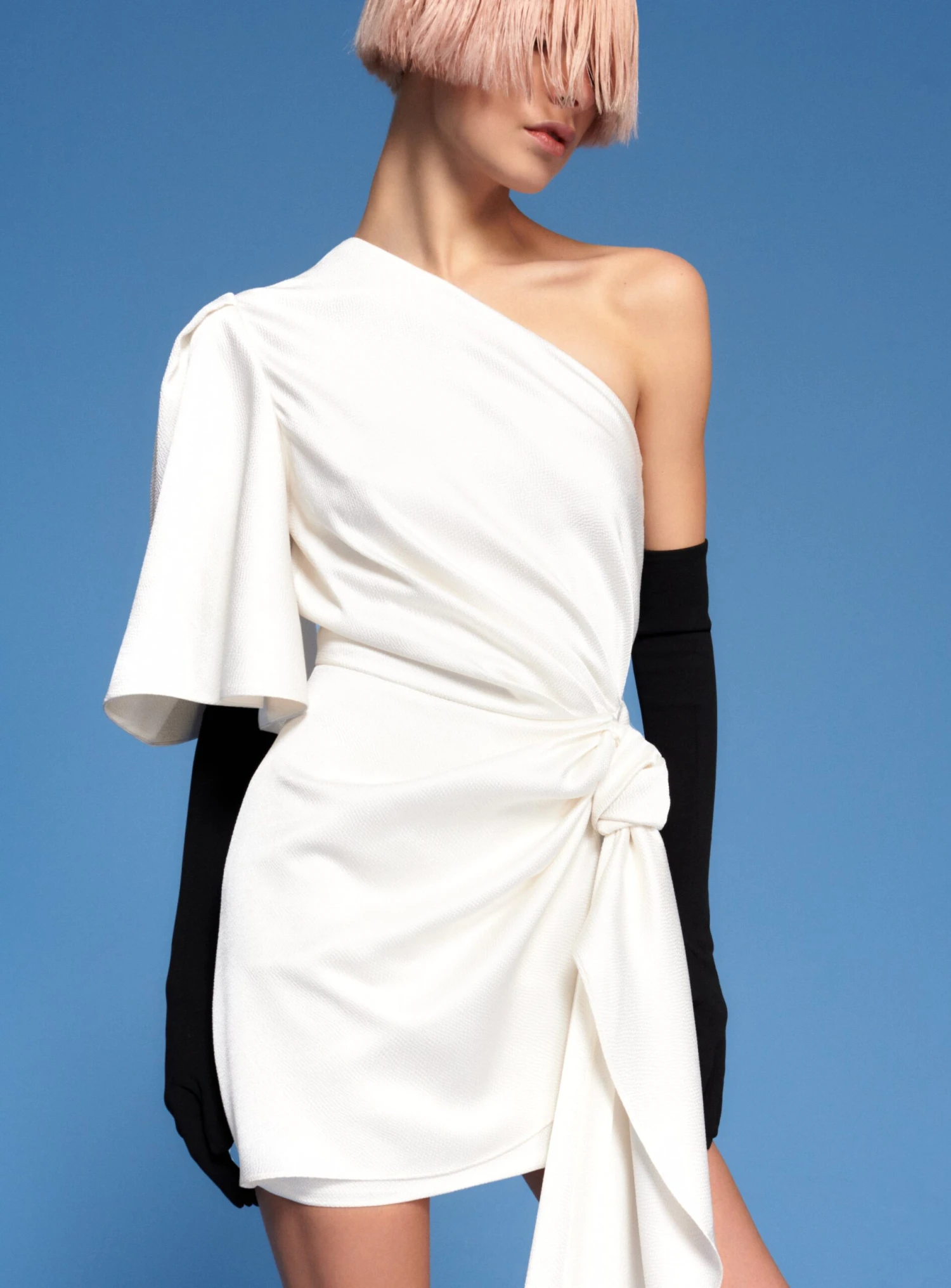 The Marcie Mini Dress In Cream 3 The Marcie Mini Dress In Cream - Image 2