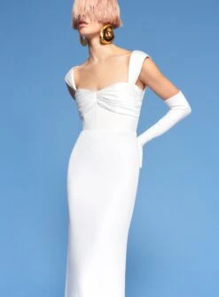 The Calluna Maxi Dress In Cream 6 The Calluna Maxi Dress In Cream -Solace Dress Shop 220211 SolaceLondon SS22 29 075 v1