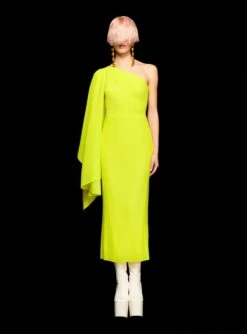 The Lenna Midi Dress In Citrus -Solace Dress Shop 220211 SolaceLondon SS22 34 012 v1
