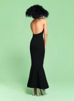 The Lula Midi Dress In Black -Solace Dress Shop 220407 SolaceLondon RS23 01 157 R1