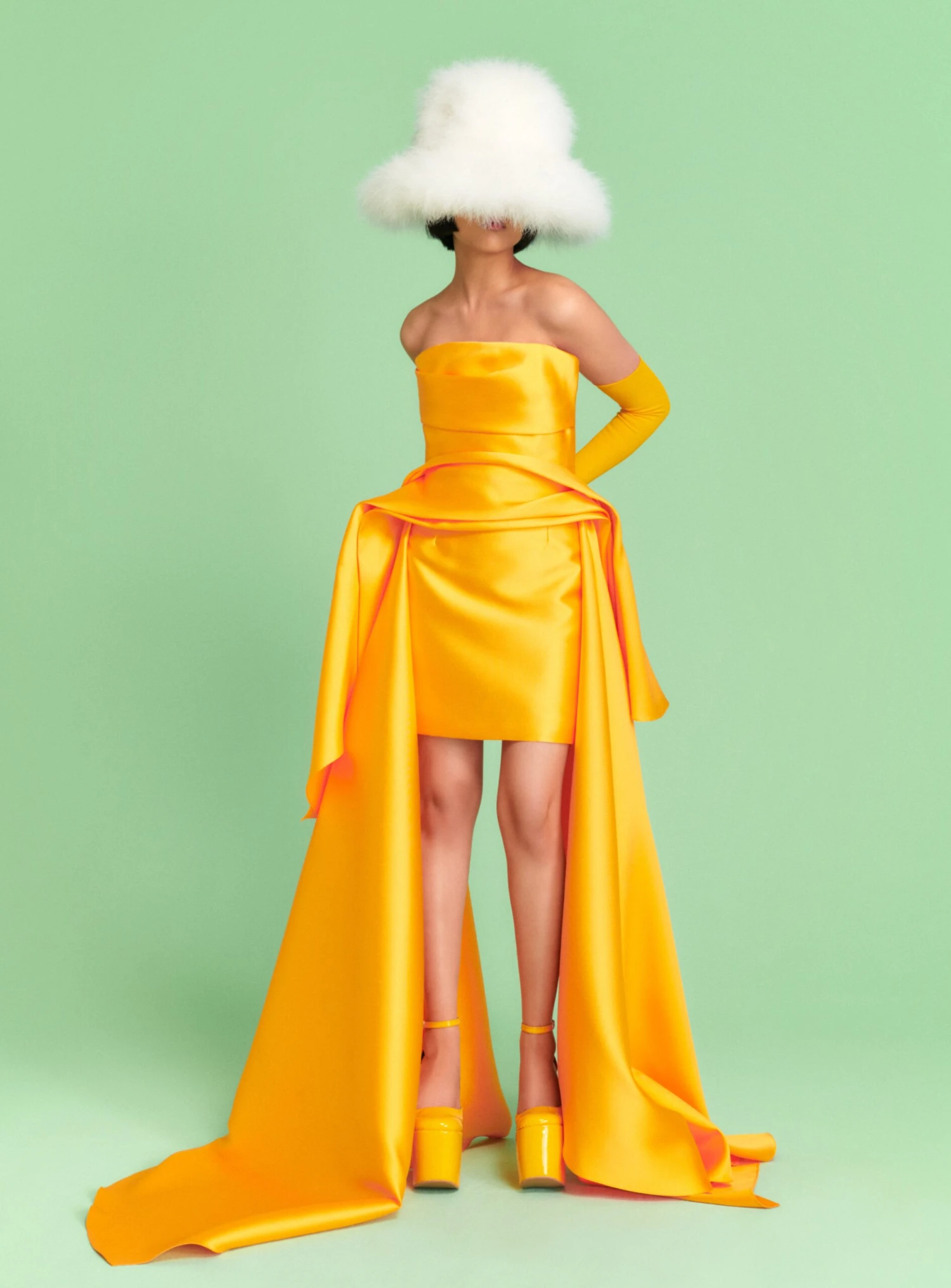 The Sydney Mini Dress In Mustard 4 The Sydney Mini Dress In Mustard - Image 2