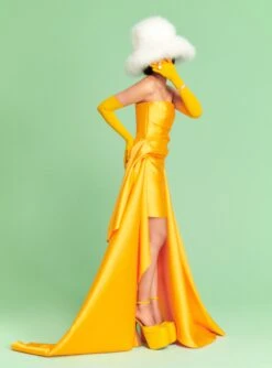 The Sydney Mini Dress In Mustard