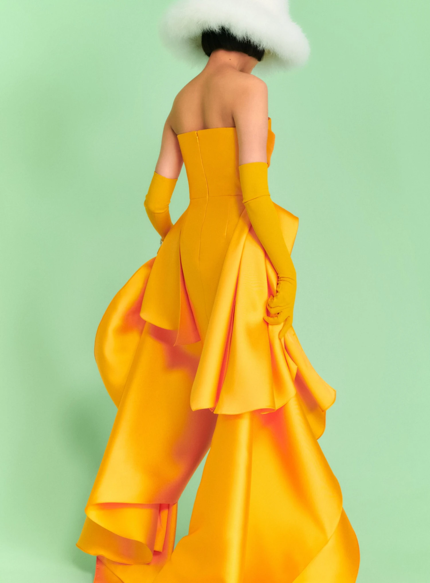 The Sydney Mini Dress In Mustard 6 The Sydney Mini Dress In Mustard - Image 4