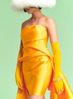 The Sydney Mini Dress In Mustard 8 The Sydney Mini Dress In Mustard -Solace Dress Shop 220407 SolaceLondon RS23 02 191 R1