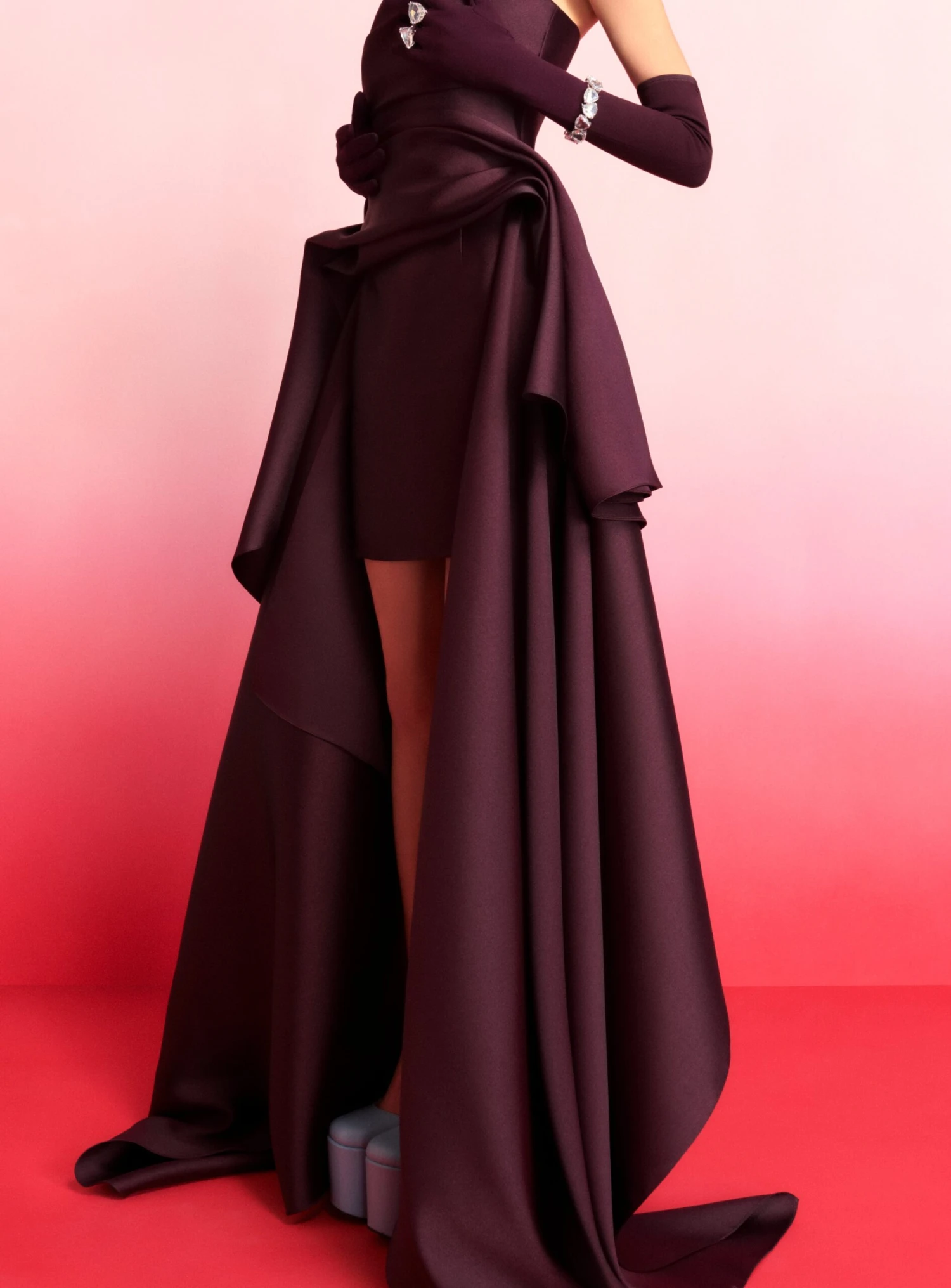 The Sydney Mini Dress In Plum 4 The Sydney Mini Dress In Plum - Image 2