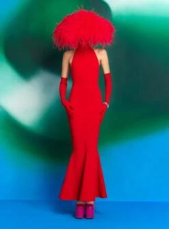 The Lula Midi Dress In Red