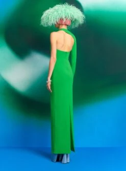 The Saren Maxi Dress In Bright Green -Solace Dress Shop 220408 SolaceLondon RS23 26 114 R1