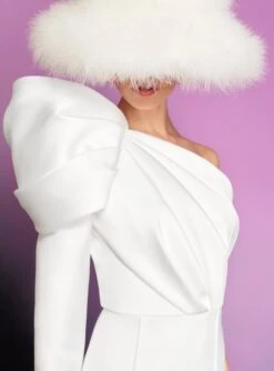 The Nova Jumpsuit In Cream -Solace Dress Shop 220411 SolaceLondon RS23 43 089 R1