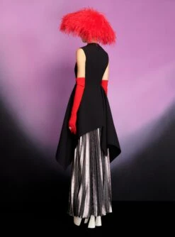 The Henley Skirt In Silver -Solace Dress Shop 220411 SolaceLondon RS23 47 180 R1