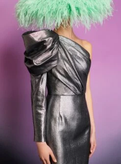 The Garnet Maxi Dress In Silver -Solace Dress Shop 220411 SolaceLondon RS23 48 043 R1