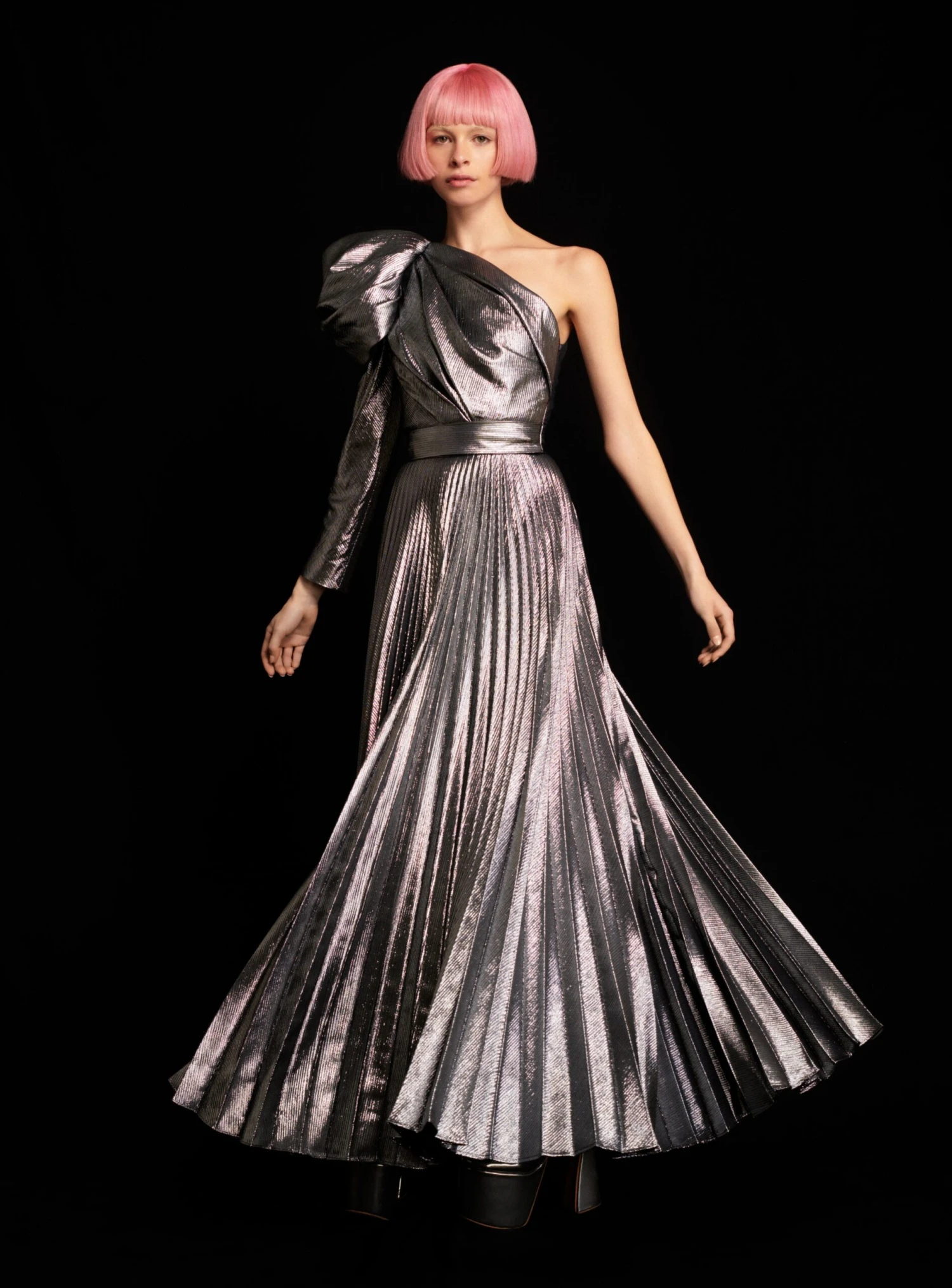 The Sawyer Maxi Dress In Silver 5 The Sawyer Maxi Dress In Silver - Image 3