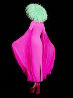 The Grace Maxi Dress In Fuchsia -Solace Dress Shop 220411 SolaceLondon RS23 59 061