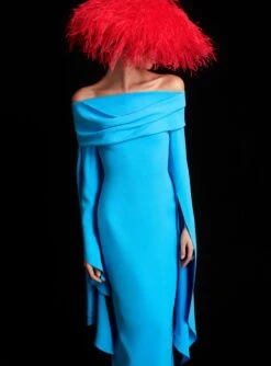 The Arden Maxi Dress In Blue 7 The Arden Maxi Dress In Blue -Solace Dress Shop 220411 SolaceLondon RS23 60 048