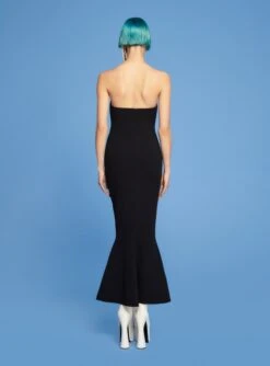 The Amara Midi Dress In Black -Solace Dress Shop 220425 SolaceLondon PF22 02 038 R1