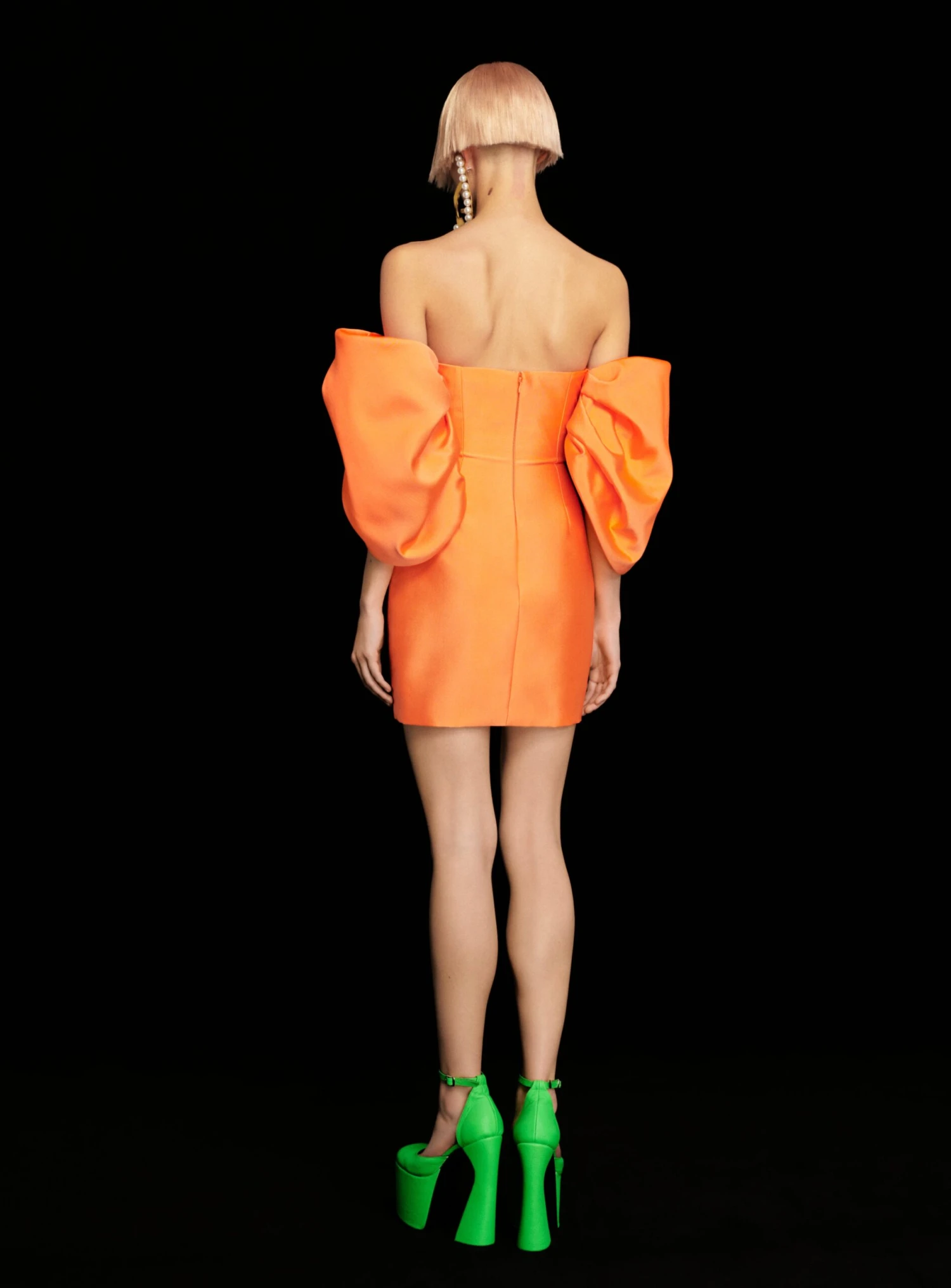 The Elina Mini Dress In Coral 5 The Elina Mini Dress In Coral - Image 3