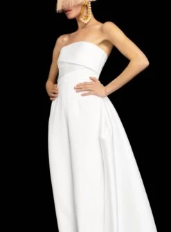 The Harlow Jumpsuit In Cream 8 The Harlow Jumpsuit In Cream -Solace Dress Shop 220425 SolaceLondon PF22 33 078 R1