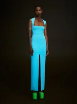 The Sofia Maxi Dress In Blue