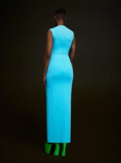 The Sofia Maxi Dress In Blue -Solace Dress Shop 220714 SolaceLondon SS23 01 050 R1