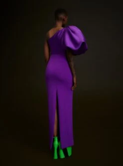 The Karli Maxi Dress In Purple -Solace Dress Shop 220714 SolaceLondon SS23 05 066 R1