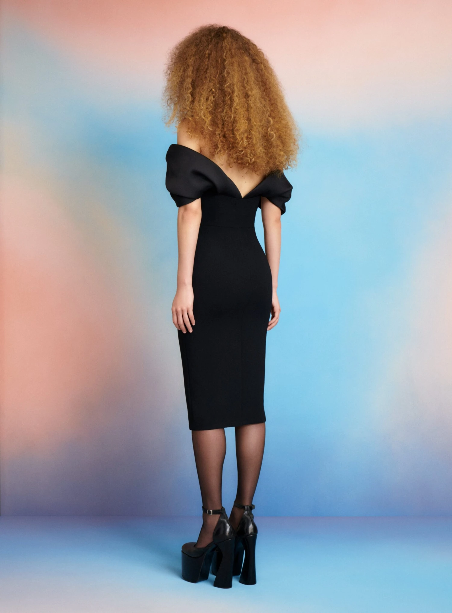 The Wrenley Midi Dress In Black 5 The Wrenley Midi Dress In Black - Image 3