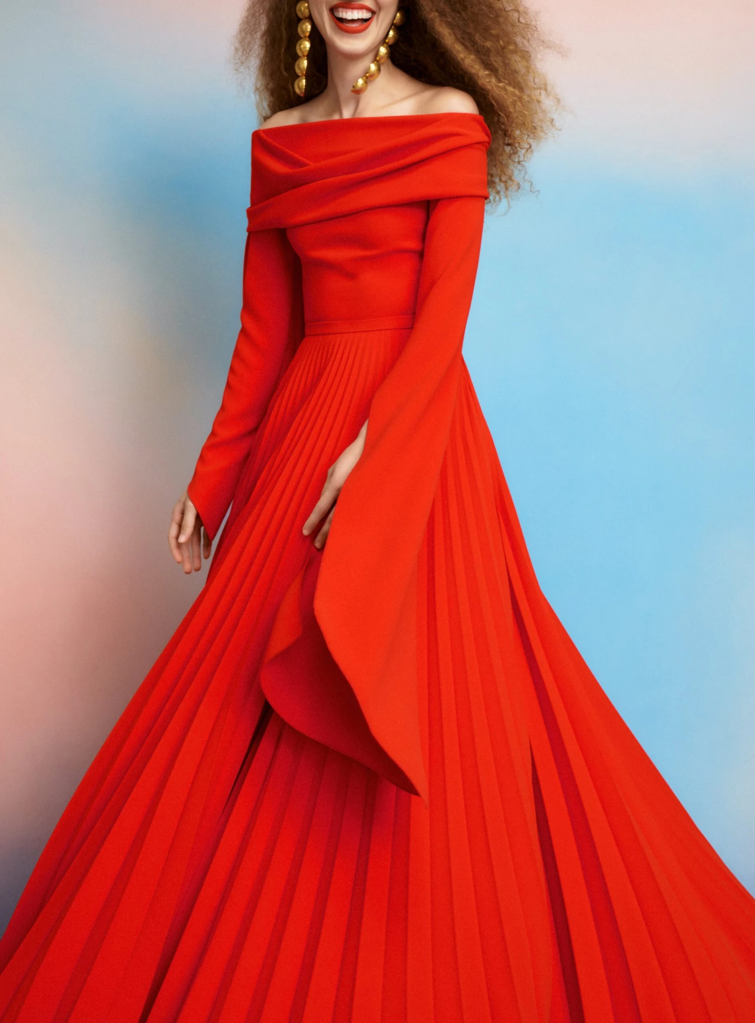 The Henley Skirt In Red 5 The Henley Skirt In Red - Image 3