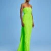 The Harlee Maxi Dress In Lime -Solace Dress Shop 220718 SolaceLondon SS23 40 008 R1