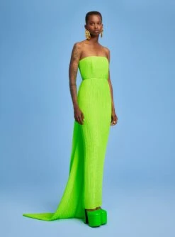 The Harlee Maxi Dress In Lime