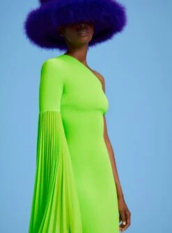 The Delia Maxi Dress In Lime -Solace Dress Shop 220718 SolaceLondon SS23 57 046 R1