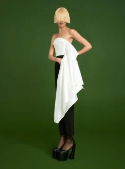 The Arlo Jumpsuit In Black & Cream