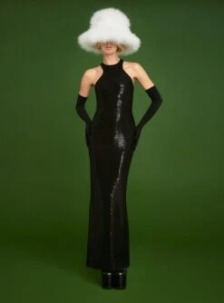 The Winona Maxi Dress In Black -Solace Dress Shop 220915 SolaceLondon RS23 12 042 R1